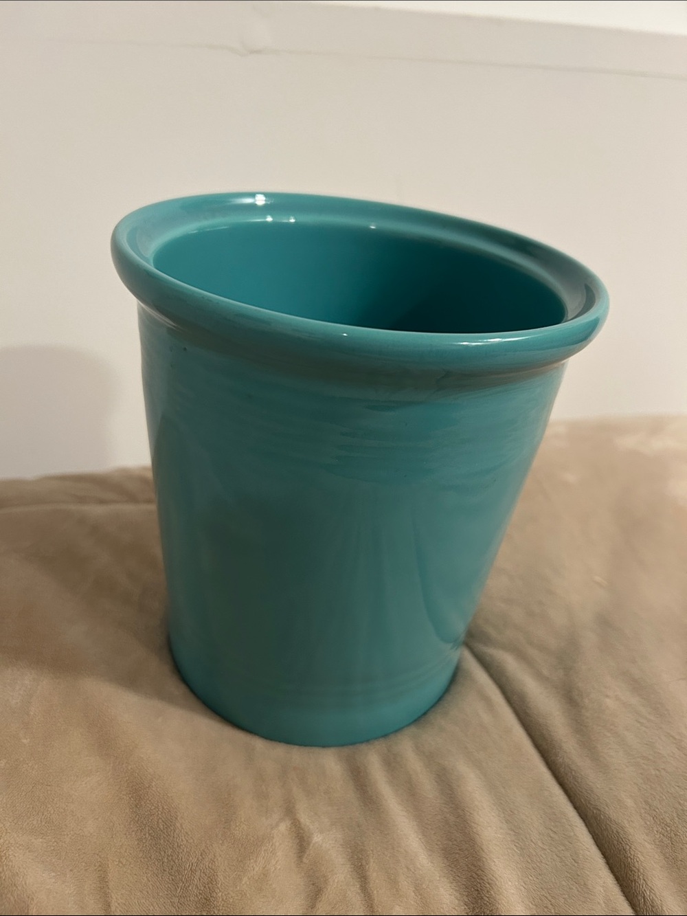 Turquoise Fiestaware Utensil Crock